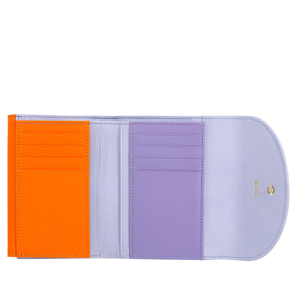 Итальянский женский кожаный кошелек DuDu серии Galapagos | прованская сирень - Dudubags фото 3