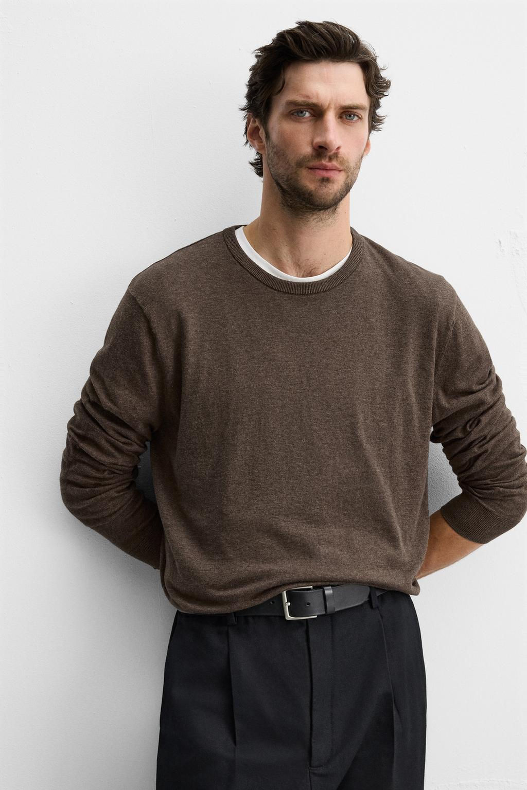 TEXTURED COTTON SWEATER - Zara фото 5
