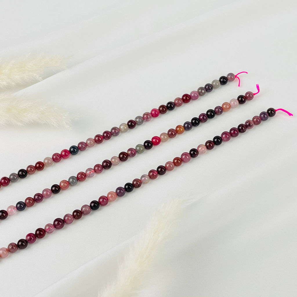 Бусины для украшений из Шпинели микс (52 бусины) 39 см