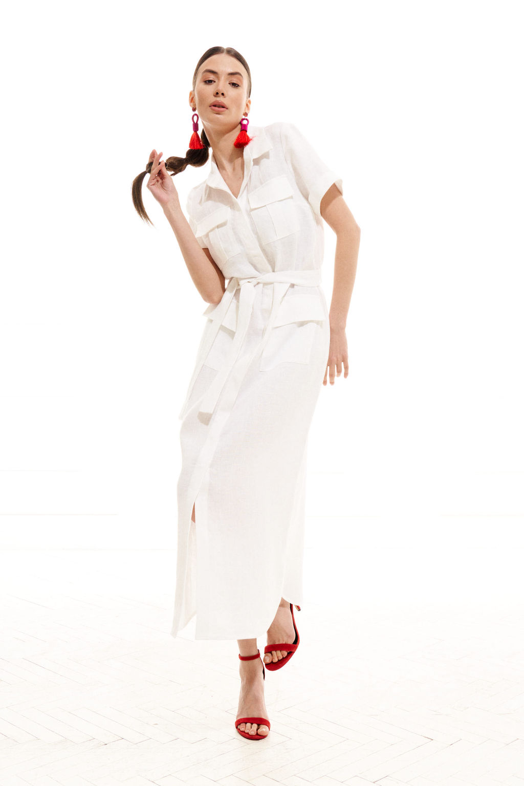 Платье 1996.1 (Лен - 100%) - Elletto фото 9