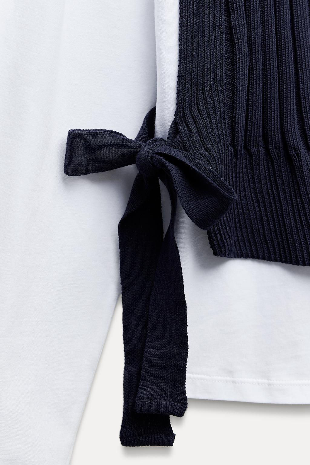 ZIP-UP GILET T-SHIRT - Zara фото 10