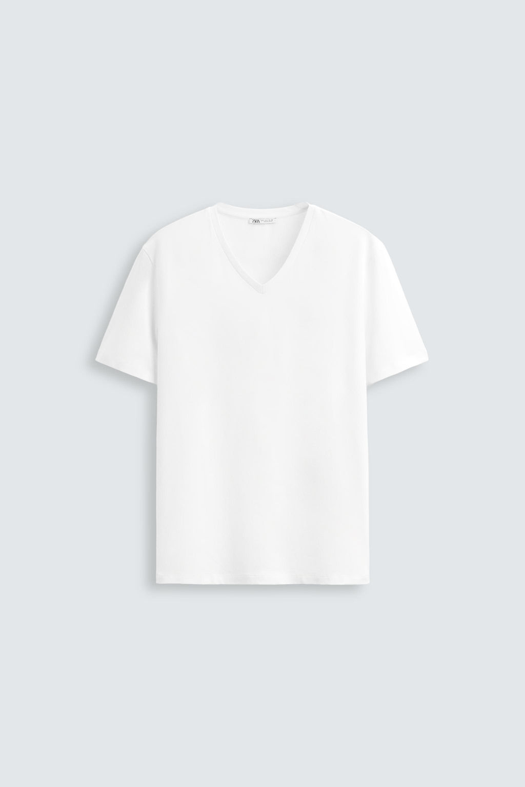BASIC V-NECK T-SHIRT - Zara фото 14