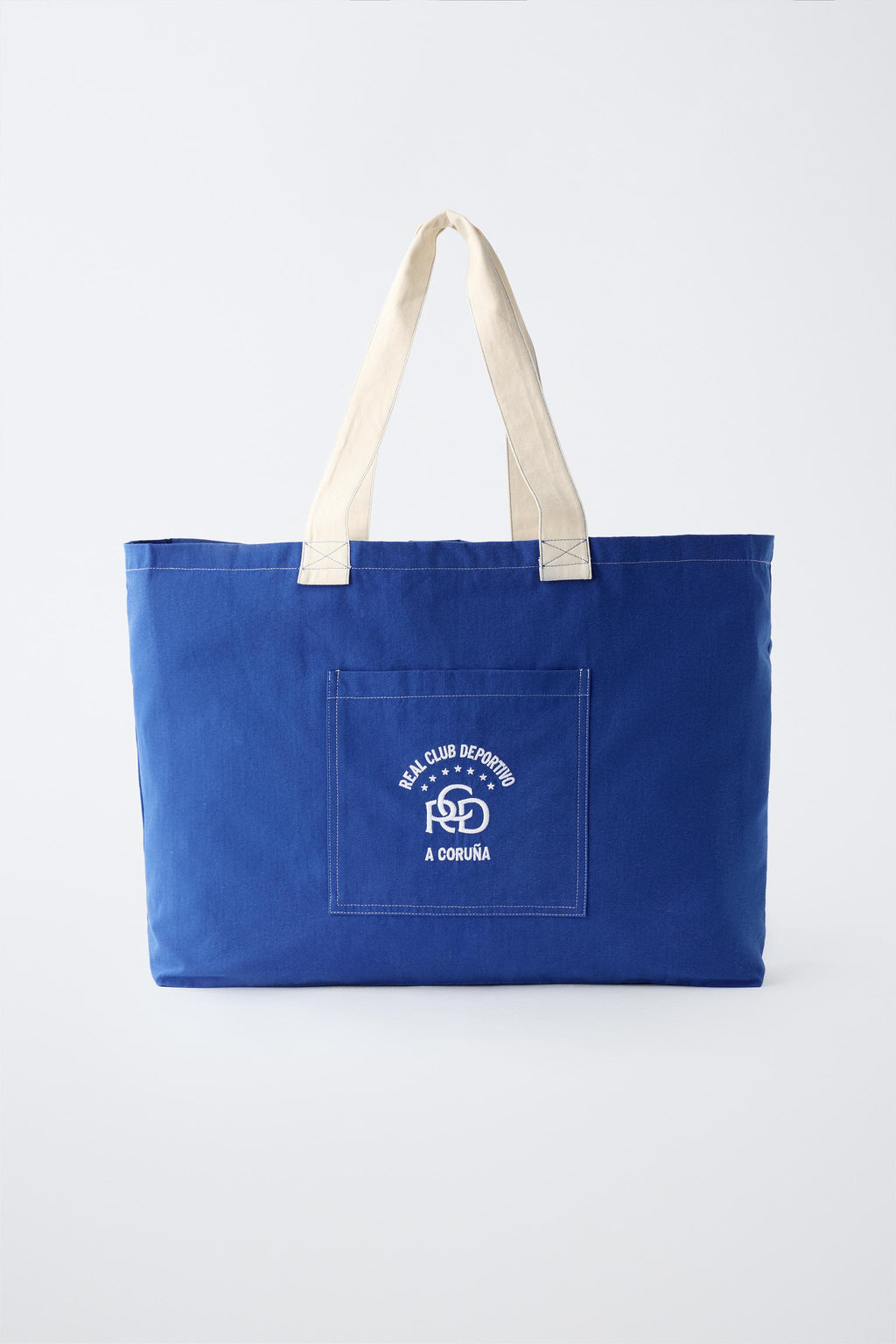 BOLSA TOTE BORDADO RC DEPORTIVO DE A CORU?A / Azul / Blanco
