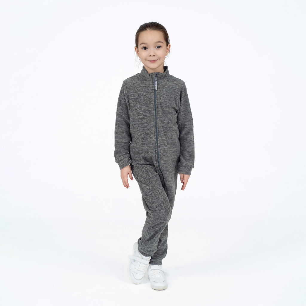 Комбинезон детский флисовый серый