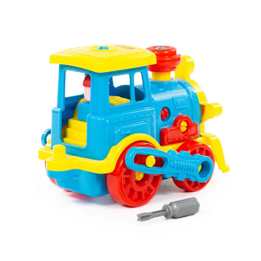 Конструктор-транспорт Паровоз (в сеточке) - Полесье фото 8