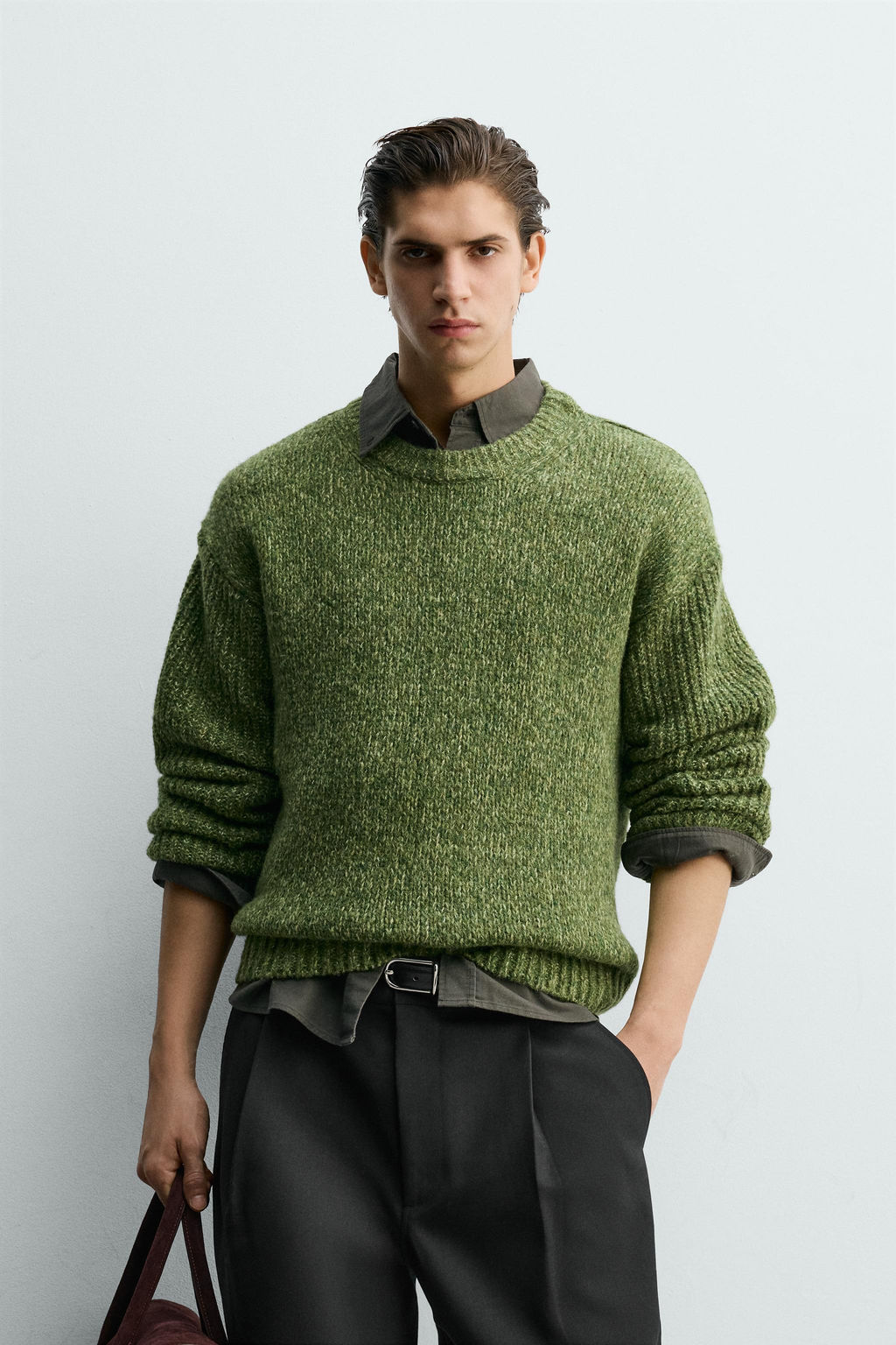 TEXTURED TWISTED YARN VOLUME JUMPER - Zara фото 2