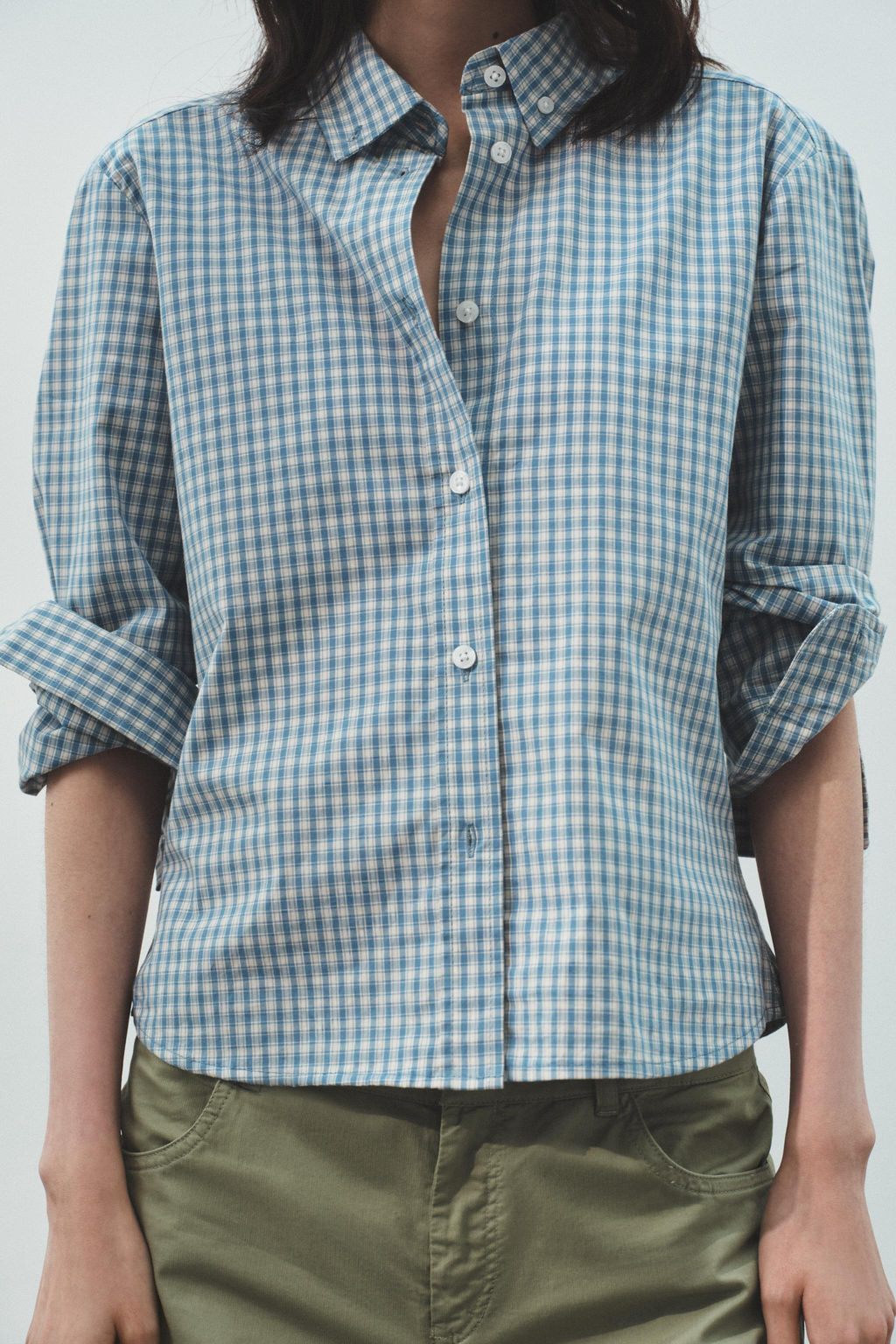 OVERSIZE STRIPED POPLIN SHIRT - Zara фото 20