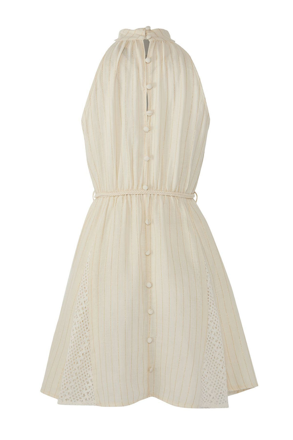 TRENDYOLMILLA Bej Simli Muslin Dokuma Mini Plaj Elbise TBESS25EL00128 фото 13