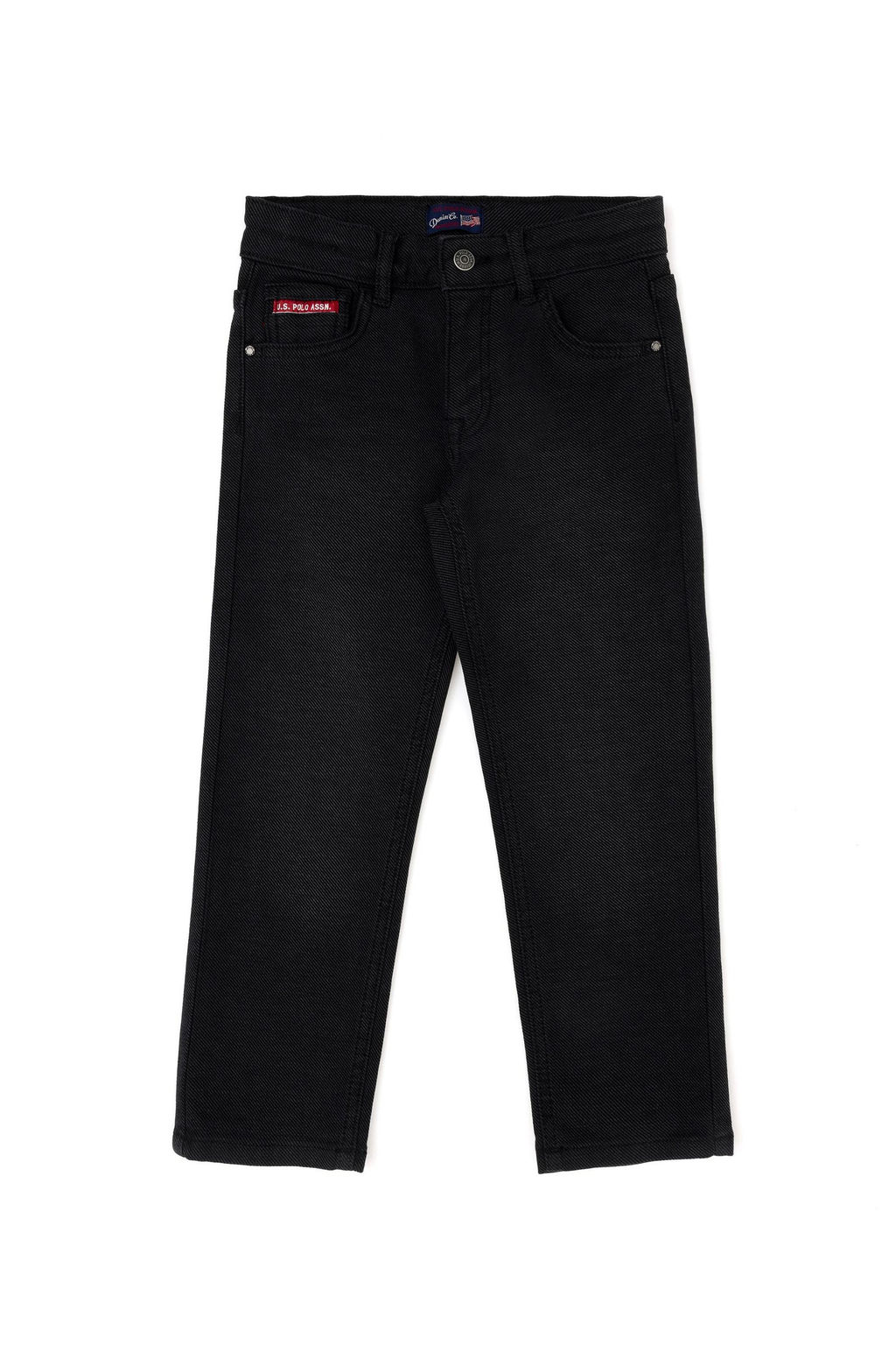 Черные джинсовые брюки для мальчика - U.s. polo assn фото 2