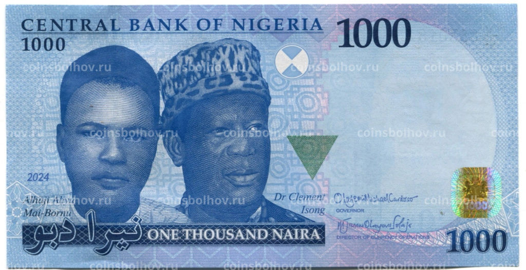 Банкнота 1000 найра 2024 года Нигерия