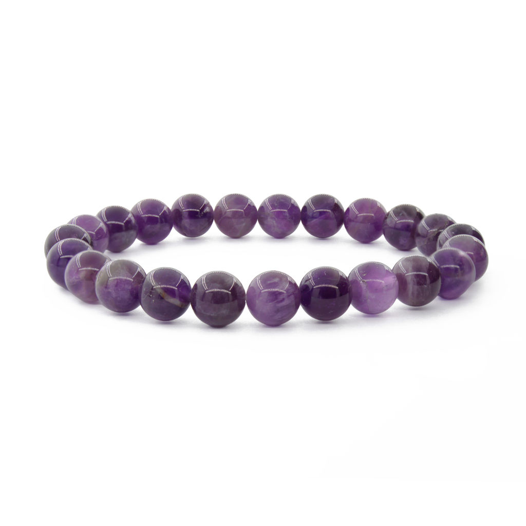 Аметист (Бразилия) 8мм, браслет Классика длиной 17см - Agat77 фото 4