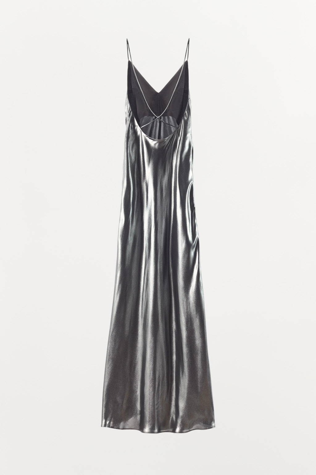 LONG METALLIC DRESS - Zara фото 7