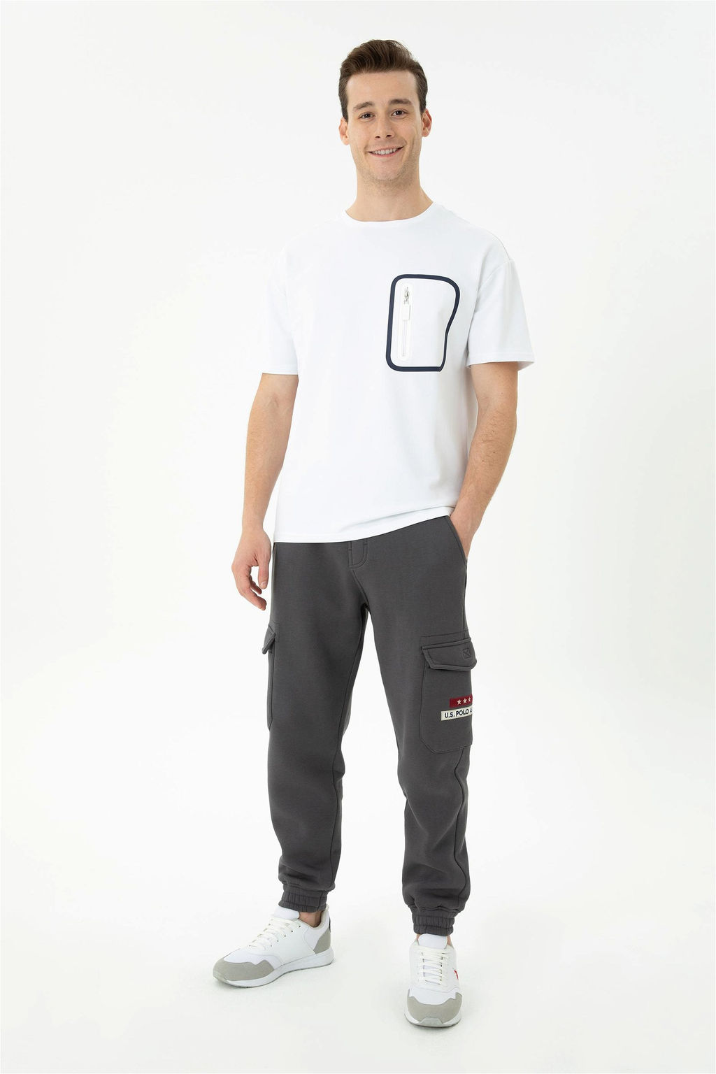 Мужские спортивные штаны антрацитового цвета Неожиданная скидка в корзине - U.s. polo assn фото 4