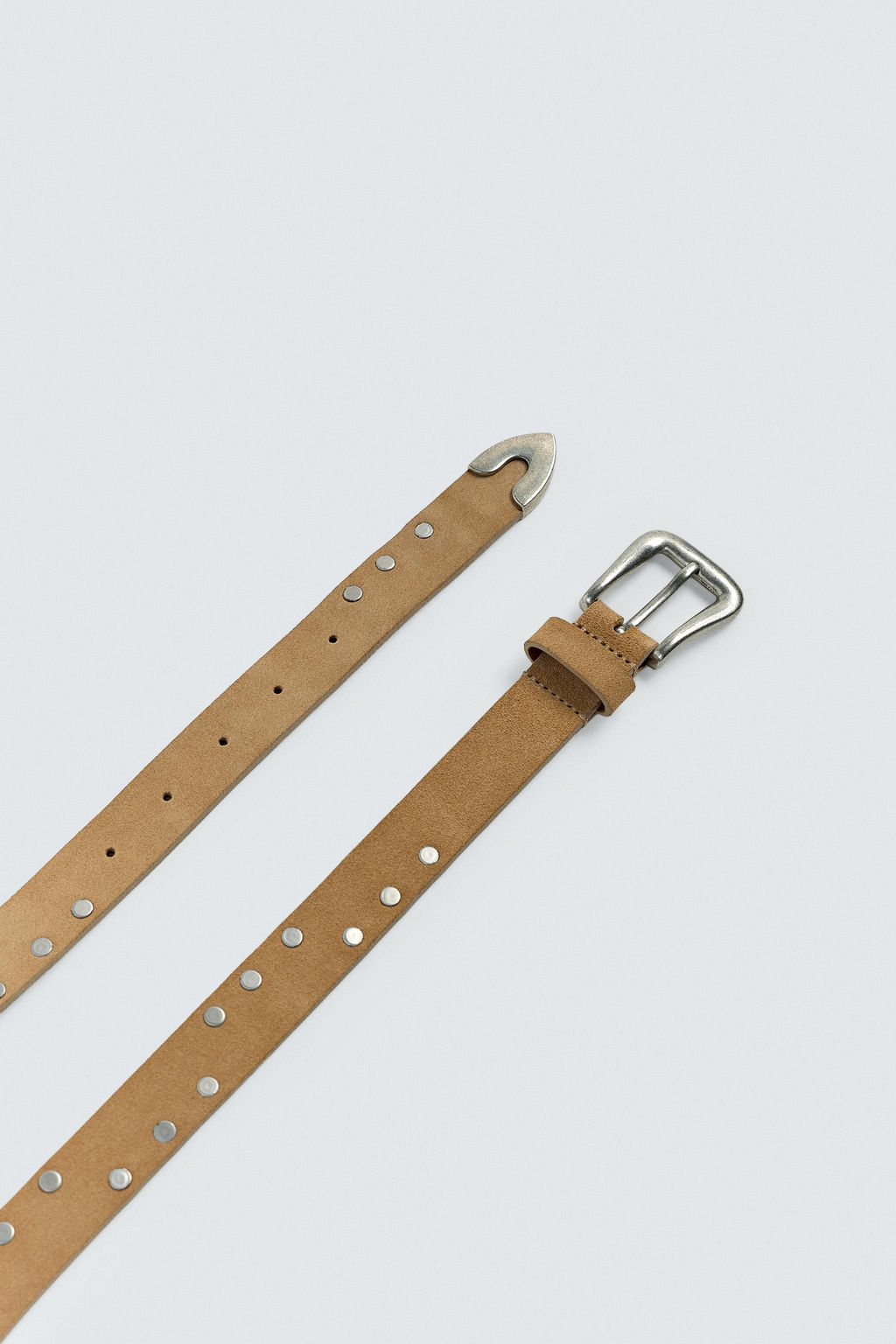 LIMITED EDITION STUDDED LEATHER BELT - Zara фото 6