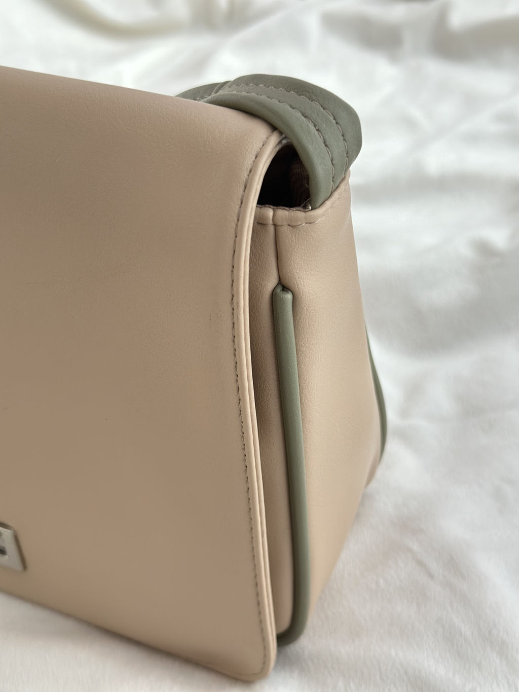 Сумка Модель №1437 | кожзам | гладкий | бежевый зеленый | Р924-5 | 32509 - L-craft фото 8