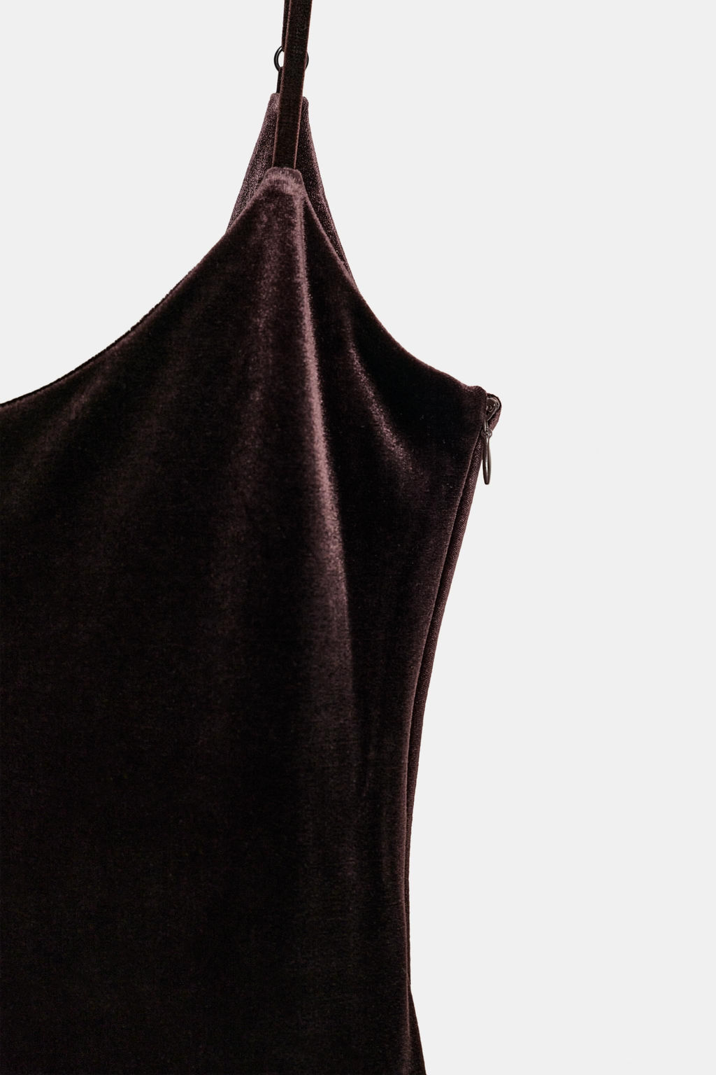 LONG VELVET DRESS - Zara фото 9