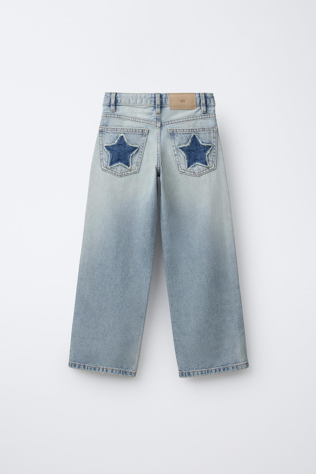 WIDE-LEG JEANS WITH STUDS - Zara фото 2