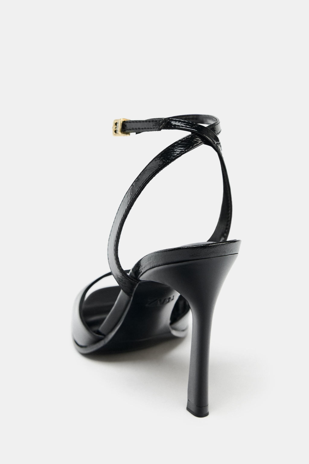 SANDALIA ACHAROLADA TAC?N / Negro - Zara фото 5