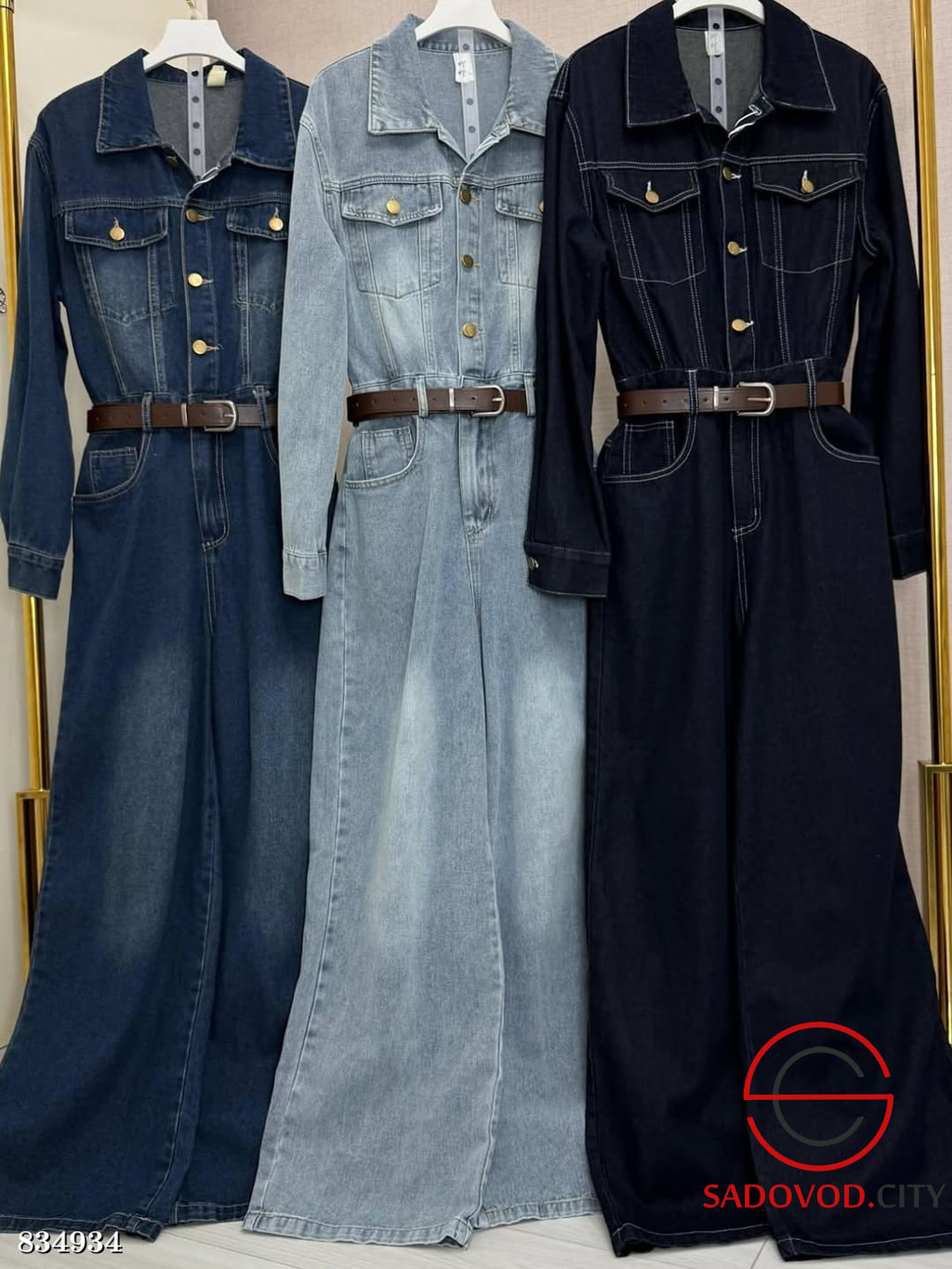 Джинсовый комбинезон женский - Bruno фото 4