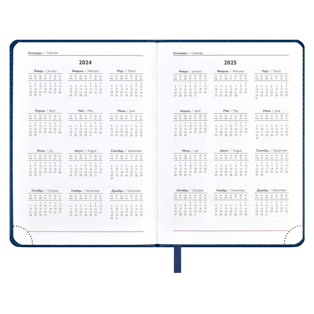 Ежедневник датированный 2024 ESCALADA, А6+, 176 л., арт. 63789/ 20 САРИФ СИНИЙ  фото 6