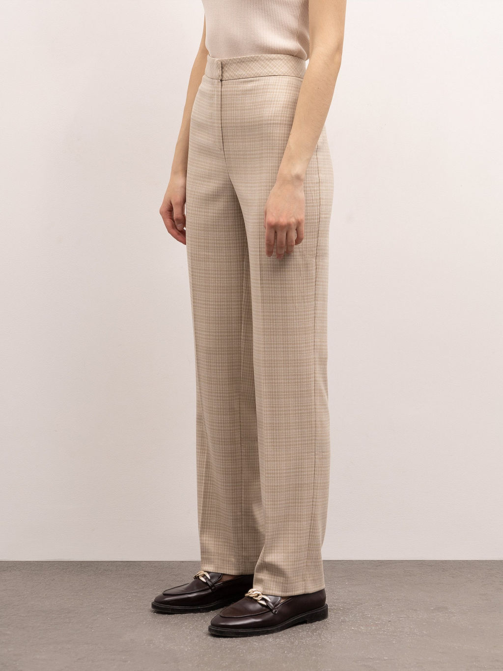 Брюки в клетку D281/takao - Emka фото 4