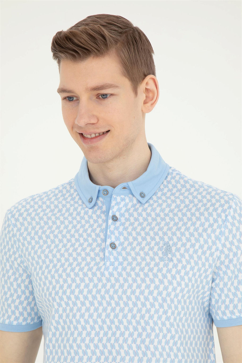 Мужская голубая футболка - U.s. polo assn фото 2