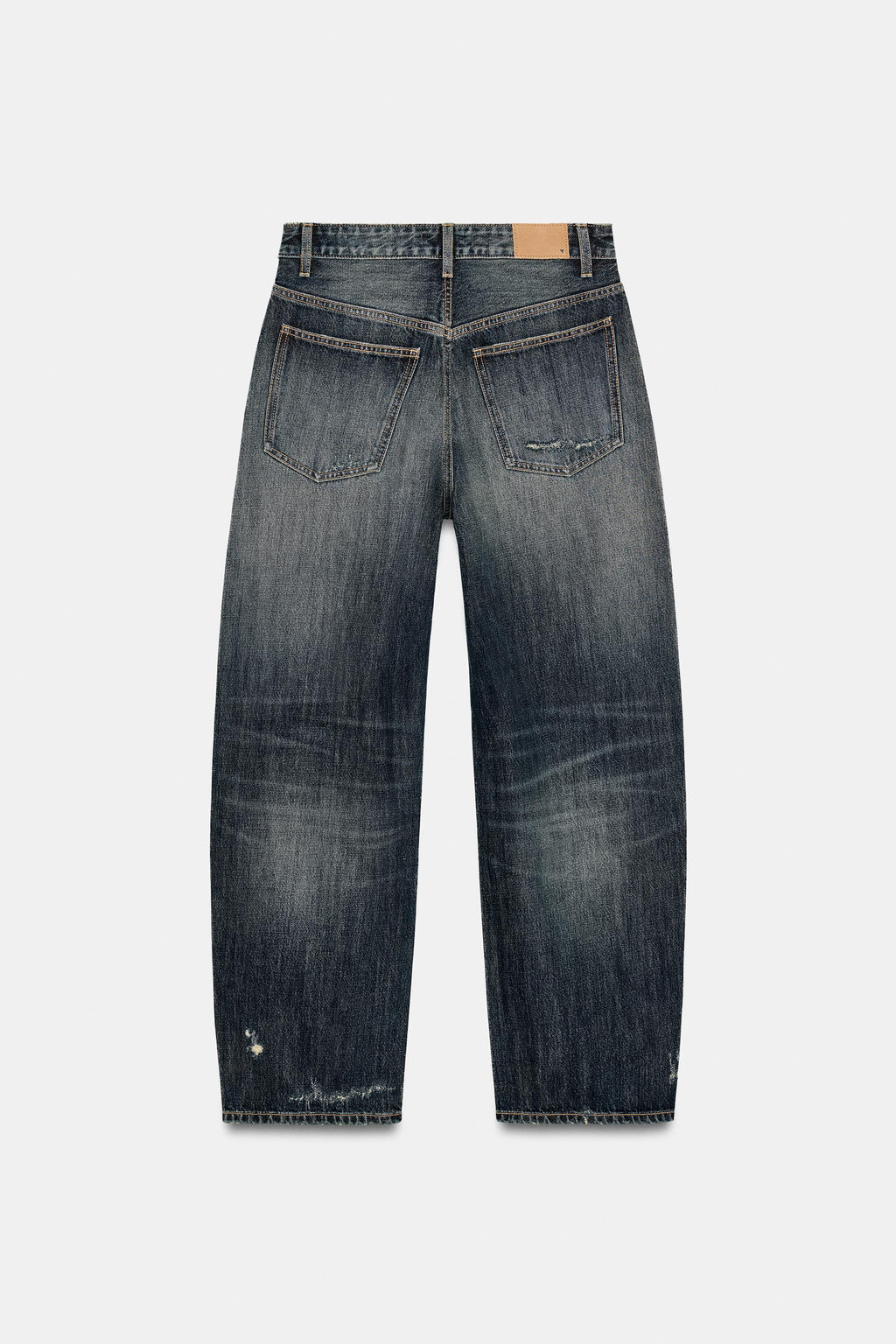 JEANS TRF BAGGY BALLOON TIRO MEDIO / Azul - Zara фото 8