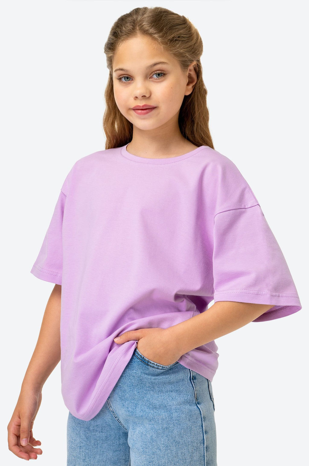 Футболка для девочки оверсайз Happy Fox  фото 8