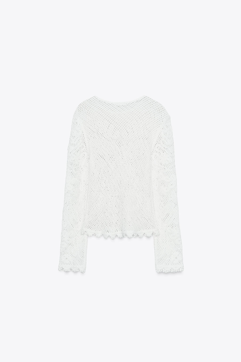 EMBROIDERED LACE TOP - Zara фото 6