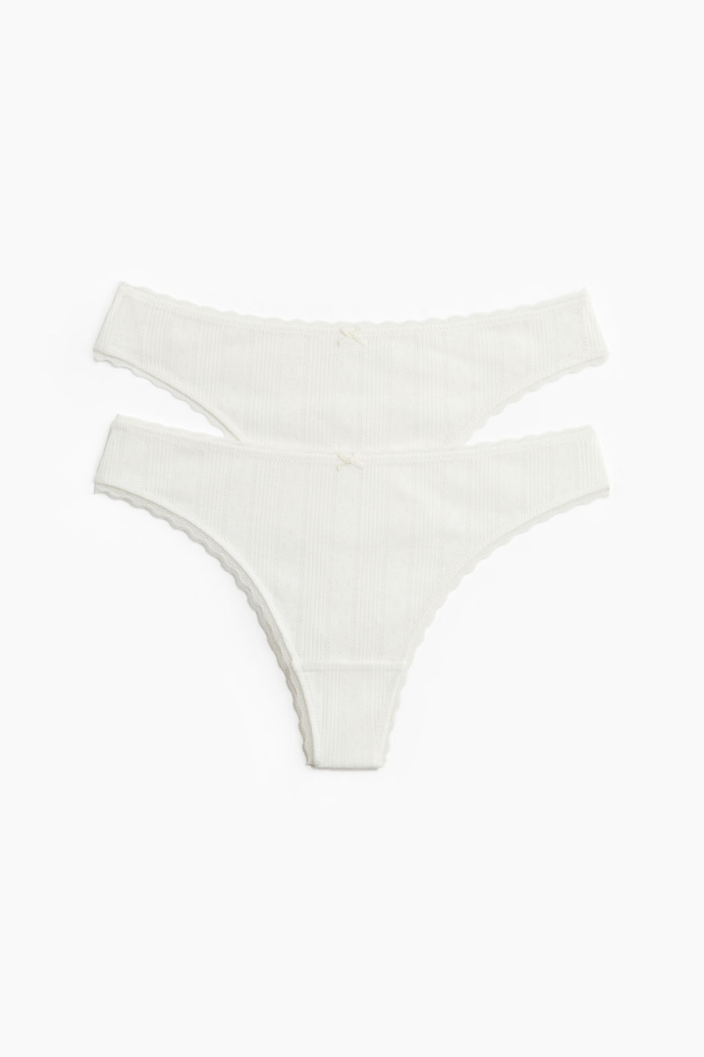 Pack de 2 bragas thong en pointelle - H&m фото 2