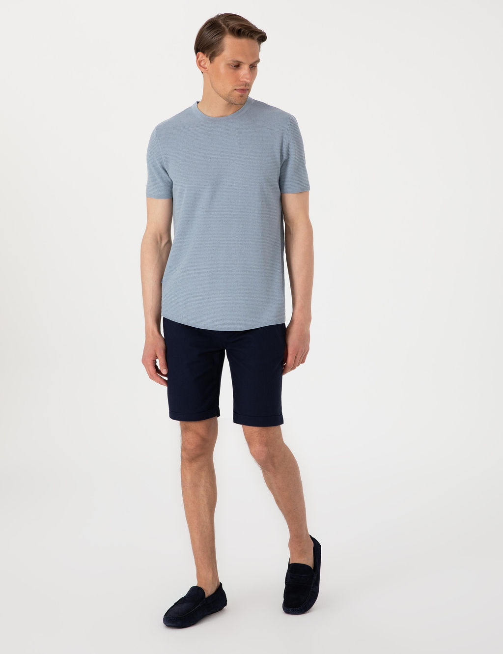 Mavi Slim Fit Keten Kar___ml_ Triko Ti__rt - Pierre cardin фото 4