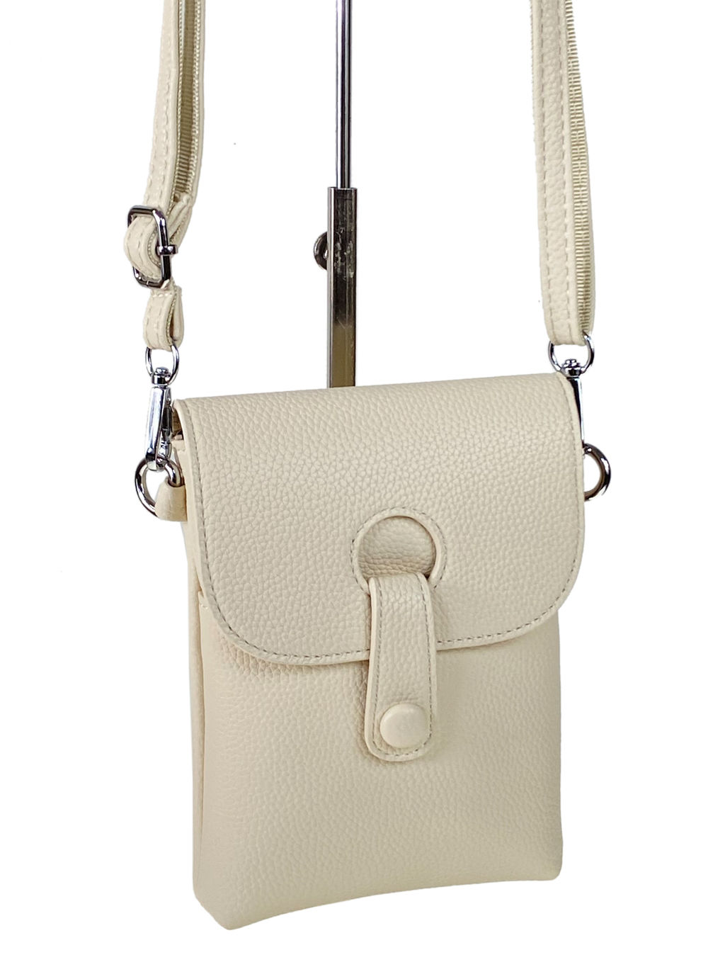 Женская сумка из искусственной кожи цвет молочный