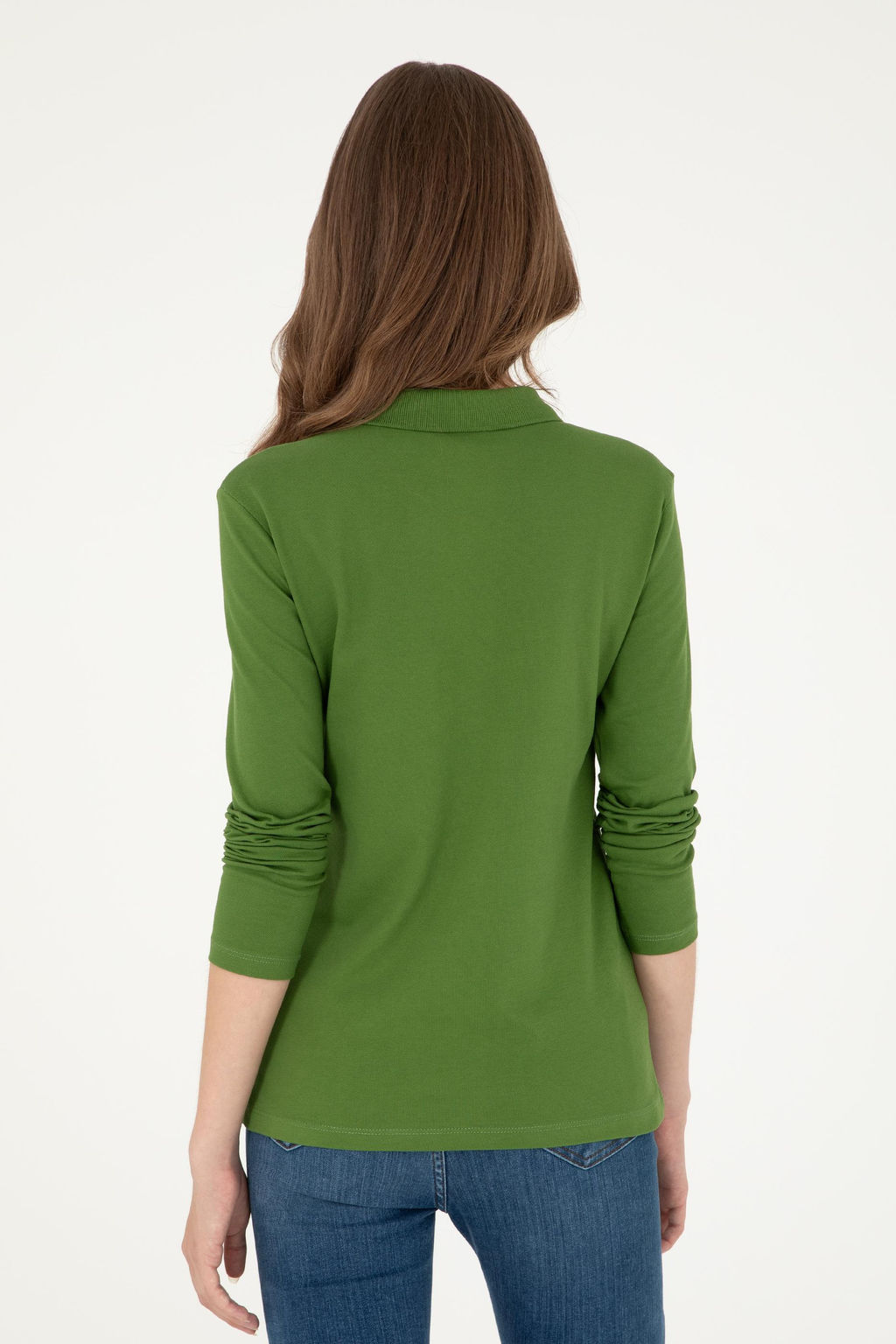 Женский зеленый базовый свитшот - U.s. polo assn фото 5