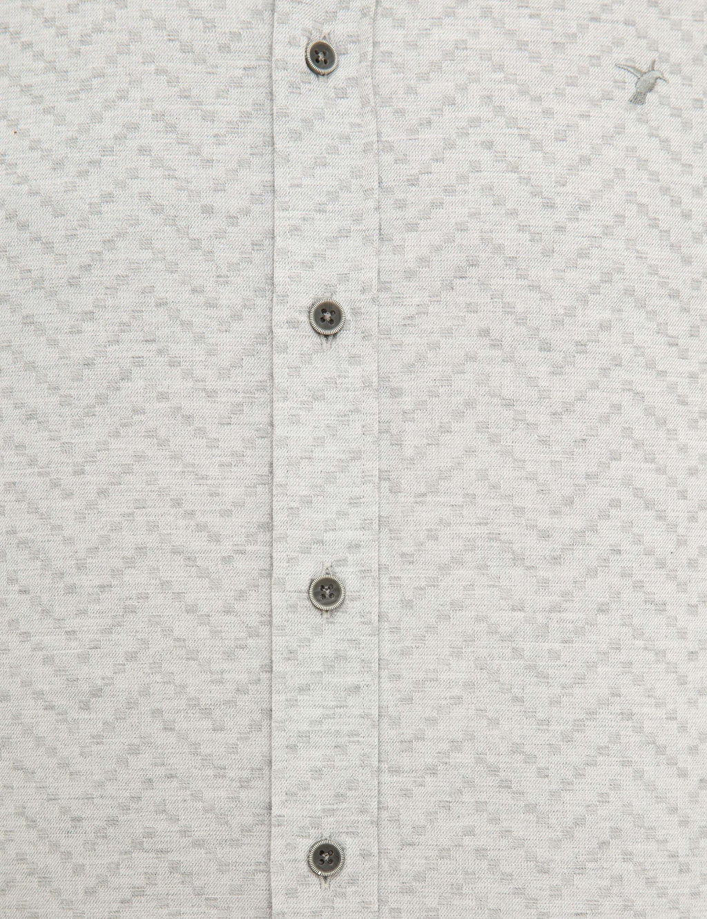 Светло-серая приталенная рубашка с длинным рукавом - Cacharel фото 6