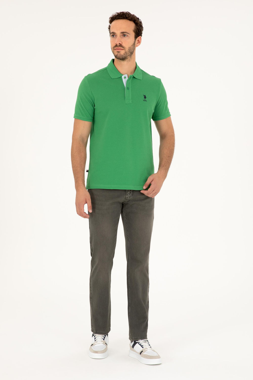 U. S. Polo Assn / Мужские джинсовые брюки светло-хаки - U.s. polo assn фото 3