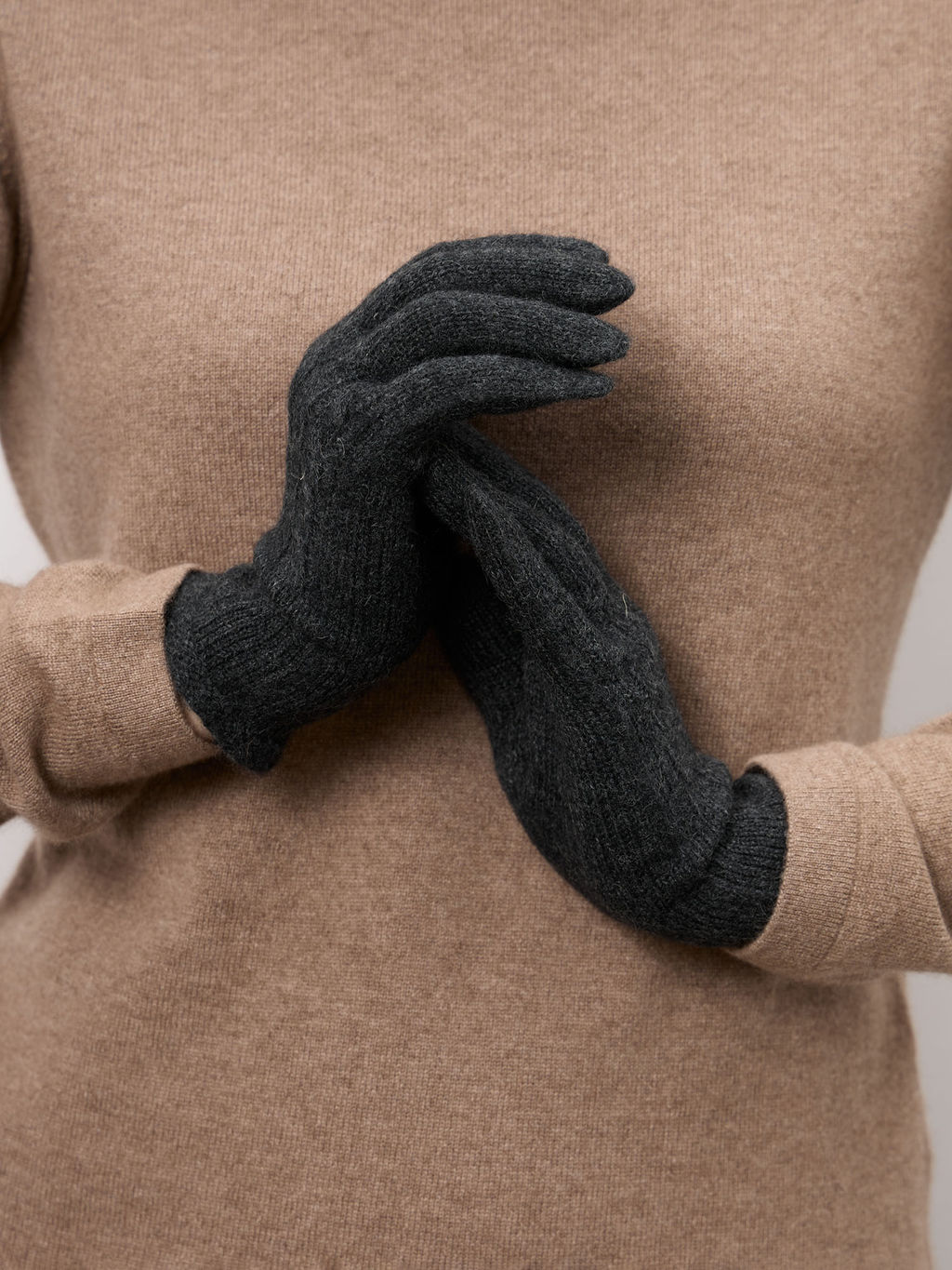 Перчатки из кашемира ULkos антрацит