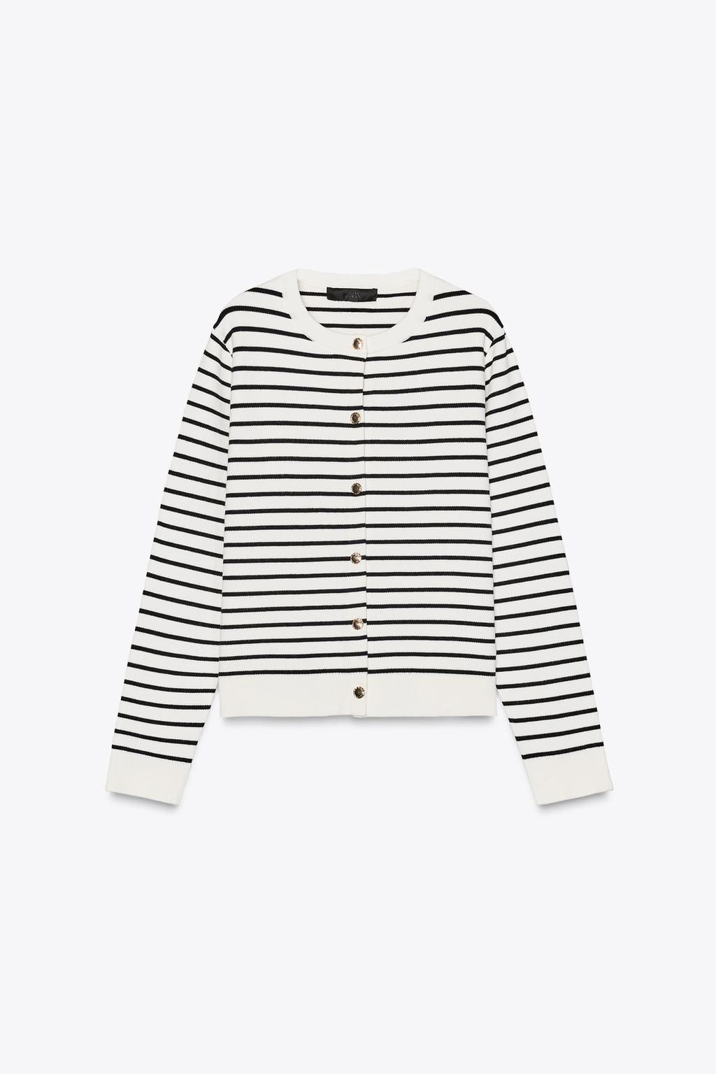 STRIPED KNIT CARDIGAN - Zara фото 4