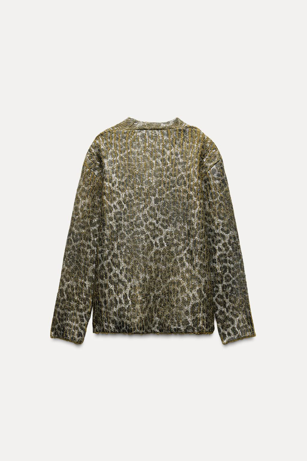 ANIMAL PRINT FOIL JACKET - Zara фото 4