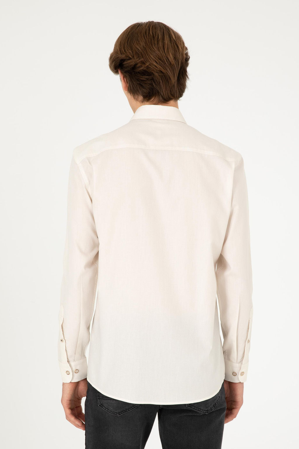 Мужская базовая рубашка с длинным рукавом Stone Неожиданная скидка в корзине - U.s. polo assn фото 5