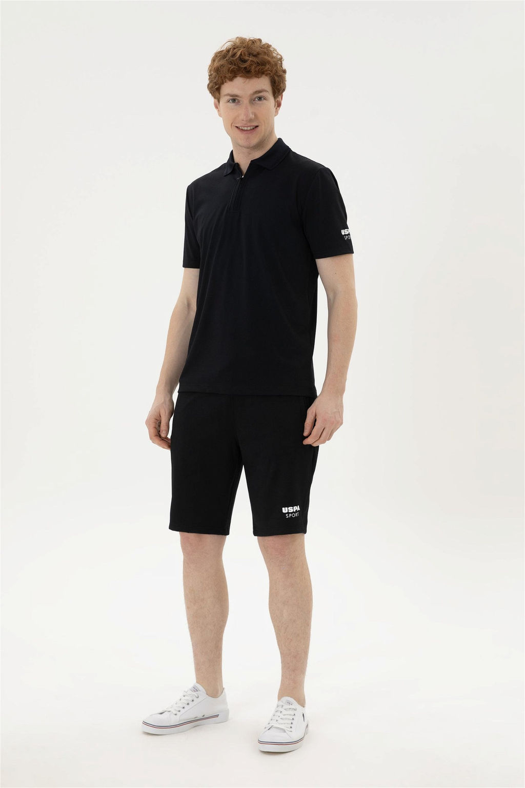 Мужские черные трикотажные шорты - U.s. polo assn фото 3