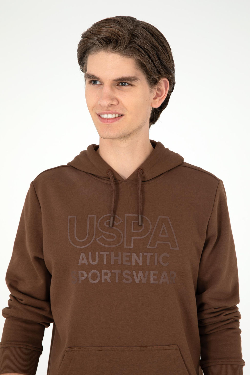 Мужской коричневый свитшот - U.s. polo assn фото 2