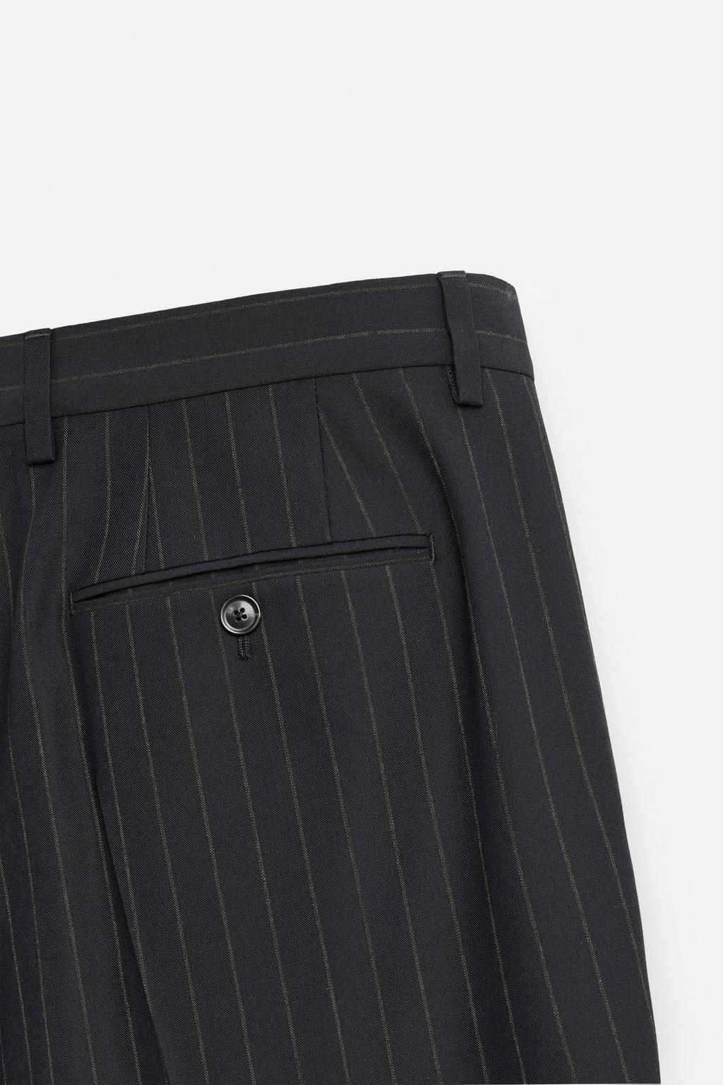 PINSTRIPE SUIT TROUSERS - Zara фото 8