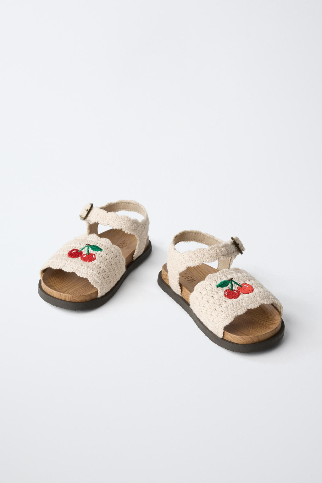 SANDALIA CROCHET CEREZAS / Blanco Crudo - Zara фото 4