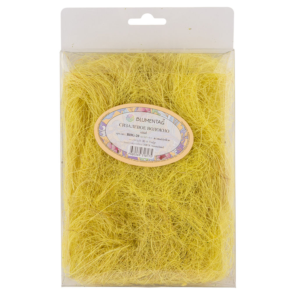 Blumentag BHG-20 Сизалевое волокно 20 г 3 г желтый