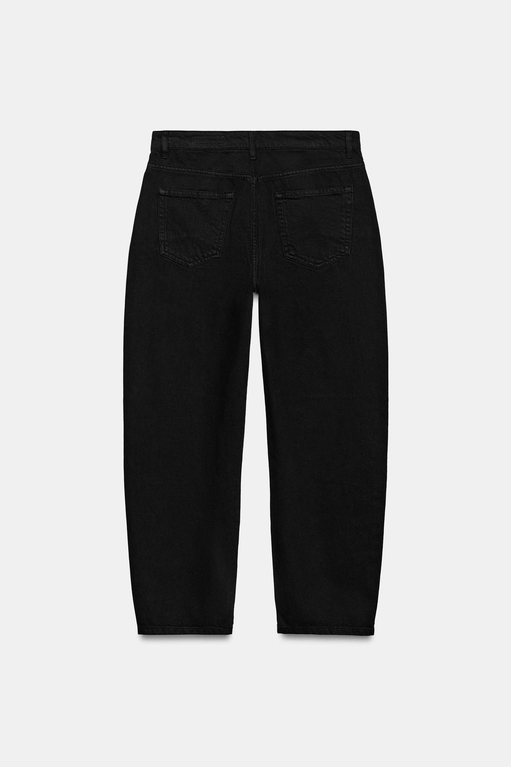 JEANS ZW COLLECTION TAPERED TIRO MEDIO / Negro - Zara фото 7
