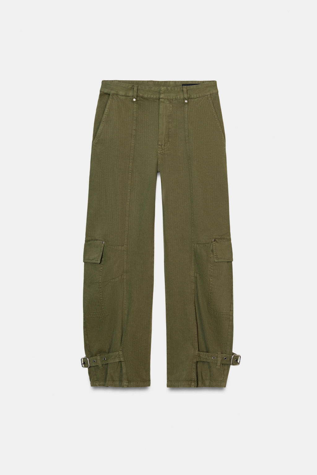 ZW COLLECTION BARREL CARGO TROUSERS - Zara фото 4