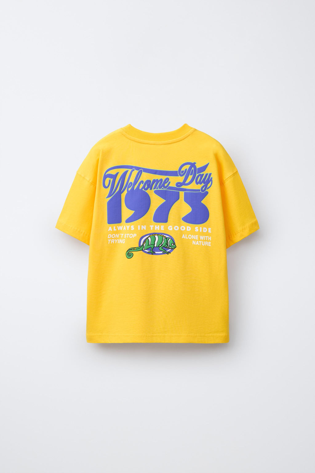 CAMISETA ESTAMPADO RELIEVE / Mostaza - Zara фото 4