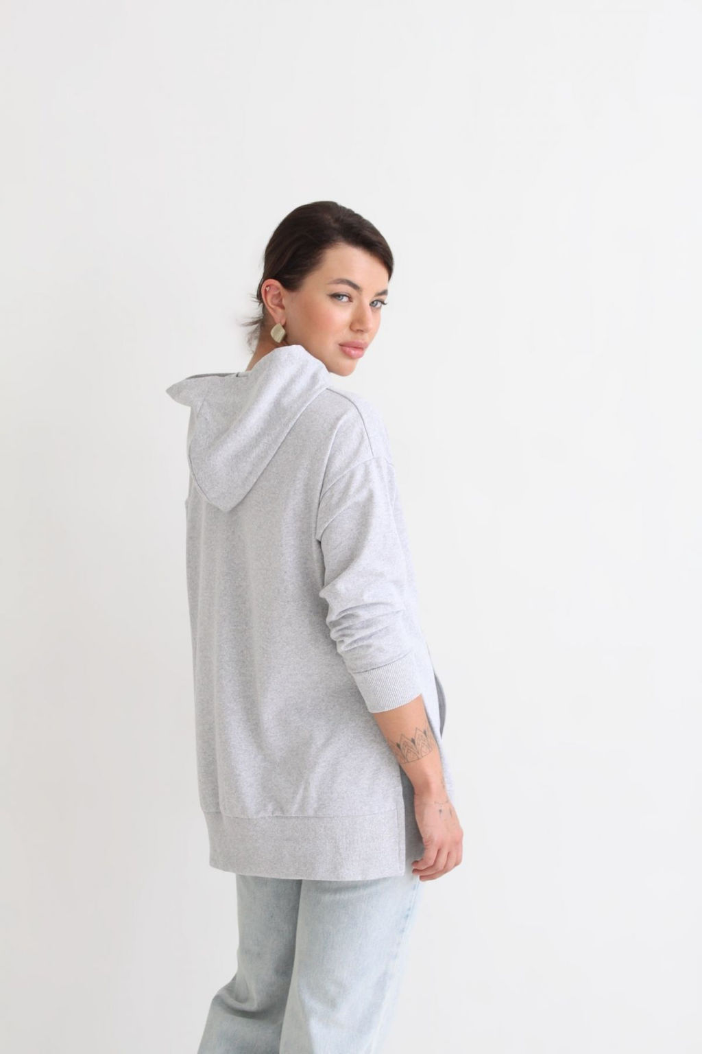 Martichelli Худи серое фото 3