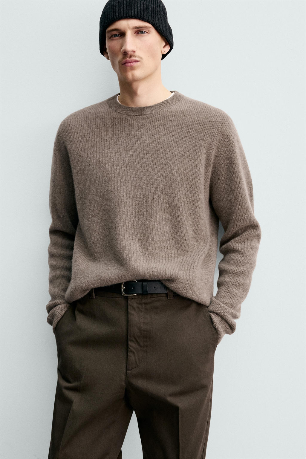 100% CASHMERE RIBBED JUMPER ORIGINS - Zara фото 12