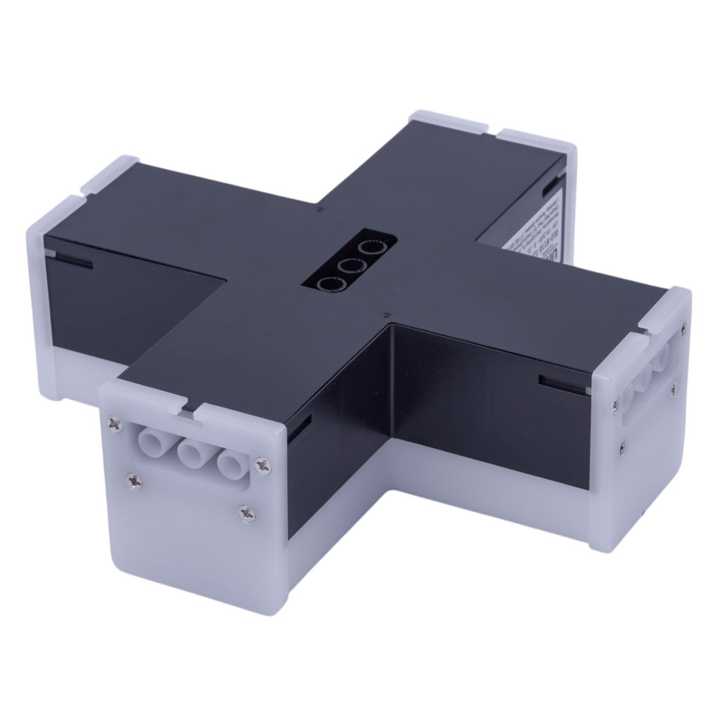 ULO-N11X-12W/6500K IP40 BLACK Светильник светодиодный X-образный. Белый свет (6500K). 1200Лм. Алюминий. Цвет черный. TM Uniel